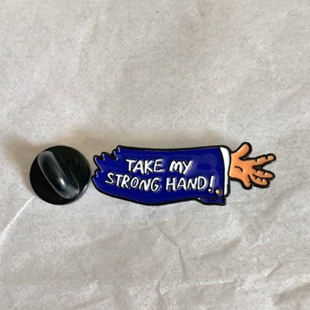 New Halloween Scary Movie “Take My Strong Hand” Enamel Brooch Decorative Pin - Picture 1 of 3
